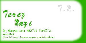 terez mazi business card